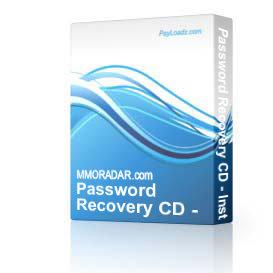 Password Recovery CD - Instant Download