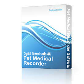 Pet Medical Recorder Software