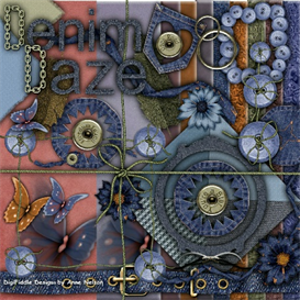 Denim Daze Scrapbook Digi-Kit