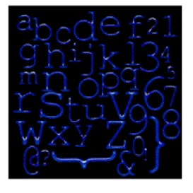 Blue Letter Alphabet