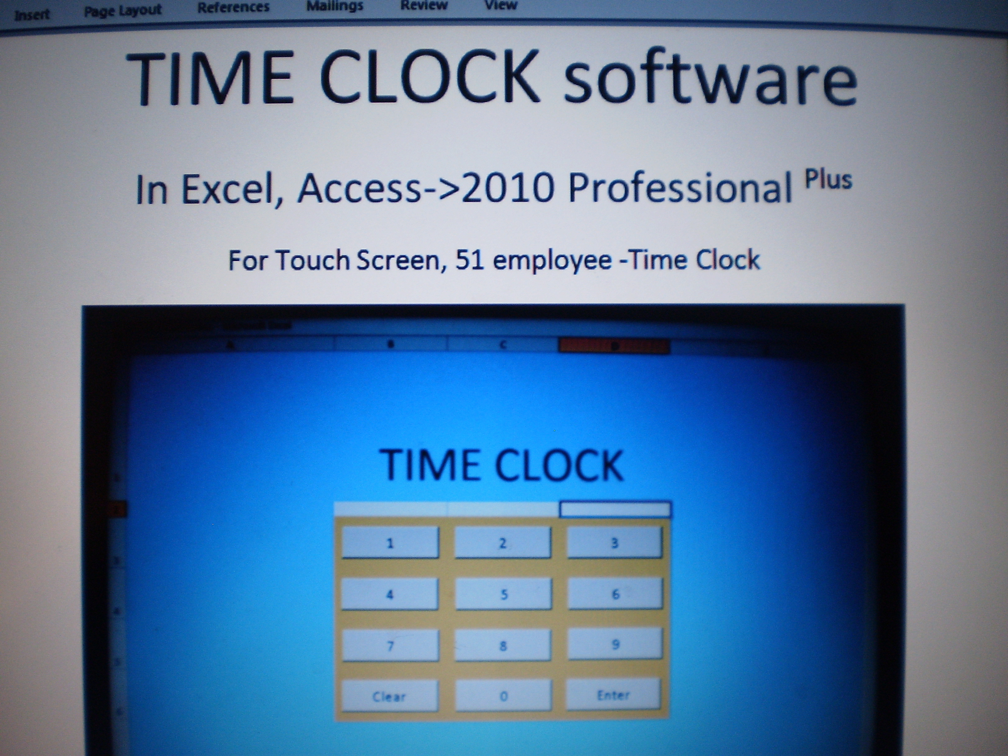 excel timeclock