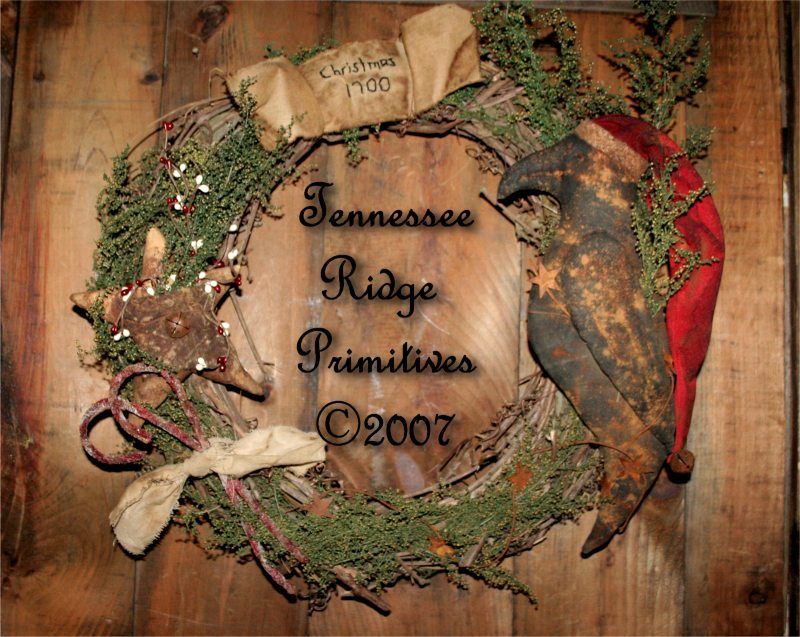 trp primitive grungy christmas santa crow star wreath e trp primitive grungy christmas santa crow star wreath e