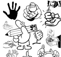 259 Hand Vector Graphics EPS