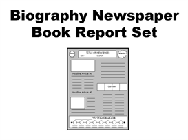 Newspaper book report template download picture
