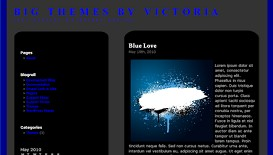 Blue Black Sleek Wordpress