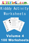 100 Kindergarten Activity Worksheets - Vol 4