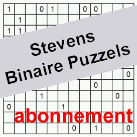 Stevens Binaire Puzzels jaarabonnement