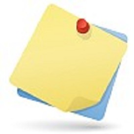 Vectorlib Royalty Free Vector (Standard License) : Yellow and blue note papers with red pushpin