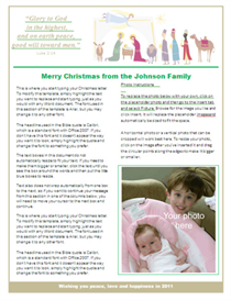 Download the Patterns and Templates Other Files | Christmas Letter Template - Nativity