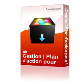 Gestion : Plan d'action pour implanter le dossier espace clos