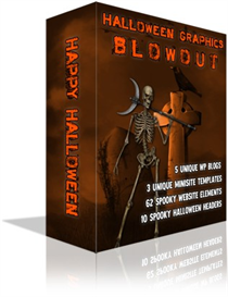 Halloween Graphics Blowout Minisites Headers Wordpress Themes RESELL