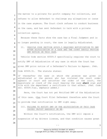 Motion to Release Drivers License Hold (VC 40509.5 Holds)