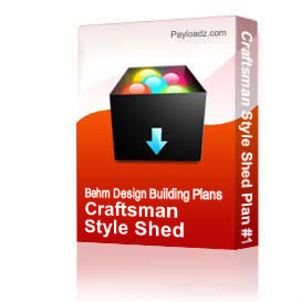 Download the Everything Else Other Files | Craftsman Style Shed Plan #17