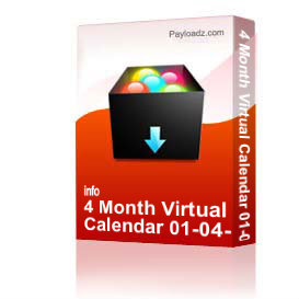 4 Month Virtual Calendar 01-04-2011