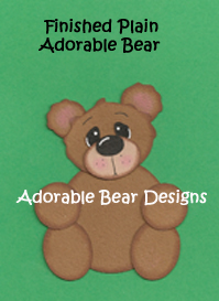 Simply Adorable Bear SVG tear bear paper piecing Pattern Download