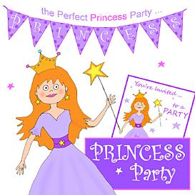 Download the Patterns and Templates Other Files | Princess Party Printables- Purple Princess