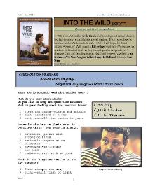 Into the Wild Lesson Plans