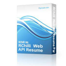 RChilli  Web API Resume Parser India