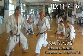 Download the Special Interest Movies and Videos | Soke Tak Kubota Karate Class DOWNLOAD ID: 20110716