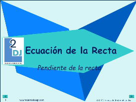 Pendiente de la recta