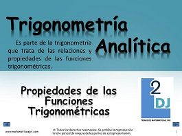 Propiedades Funciones Trigonometricas