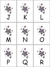 Snowflake Alphabet Games