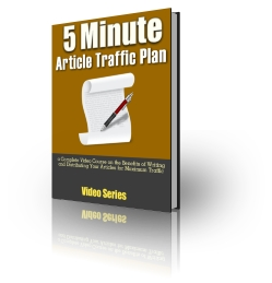 5 Minute Article Traffic Plan - Video Series