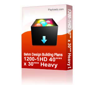 1200-1HD 40 x 30 Heavy Duty Garage