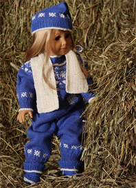 DollKnittingPatterns - 0067D MAREN - JACKET WITH A HOOD, PANT, CAP, SCARF, GLOVES AND SHOES
