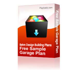 Free Garage Plan Samples