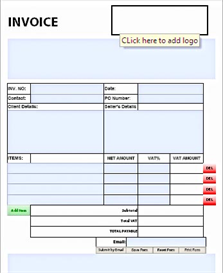 Fillable PDF Invoice Form (EUR)