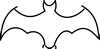 Bat Outline - eps